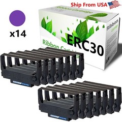 14-Pack Compatible ERC-30 Ribbon for use in TM-U220D TM-U230 TM-U300
