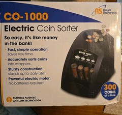 Royal Sovereign QS-1AC Electric Coin Sorter | 156 Coins/Min, Anti Jam Tech | NEW