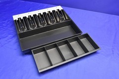 NEW OPEN BOX CS-05 Cash Drawer with Keys and Till POS Point of Sale CLOVER