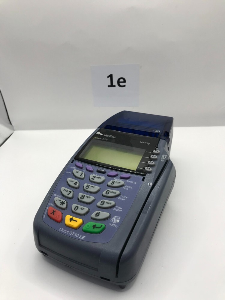 Verifone VX510 OMNI 3730 LE Credit/Debit Card Machine no Power Cord