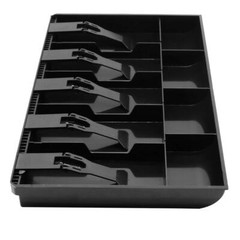 Cash Register Drawer Insert Tray with 5 Bill/4 Coin Compartments for Money St…