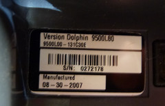 HANDHELD HAND HELD DOLPHIN 9500L00 POCKET PC SCANNER, 4 BATTERIES, CHARGER