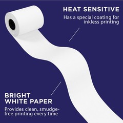 Thermal Receipt for Pax Terminal Printers by Planet | 24 Rolls | with A80 E60…