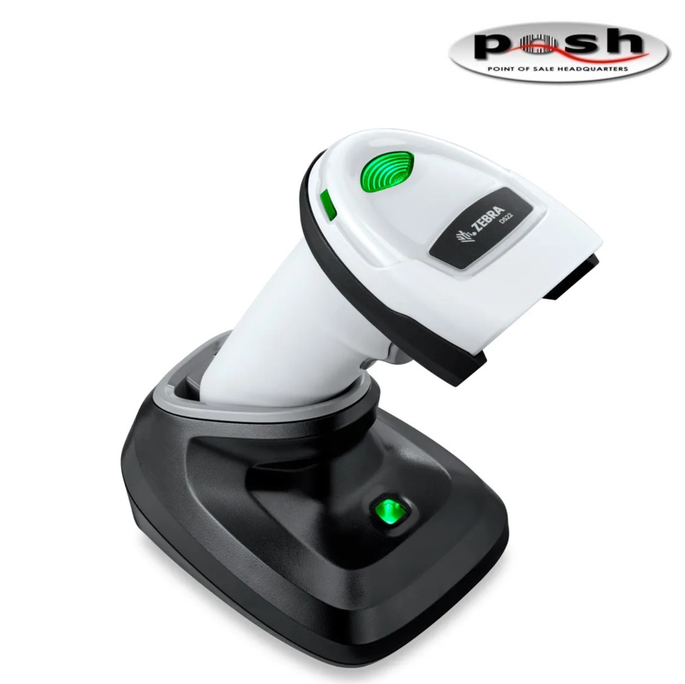 NEW Zebra DS2278-SR 2D Bluetooth Scanner Kit CR2278 Cradle USB White