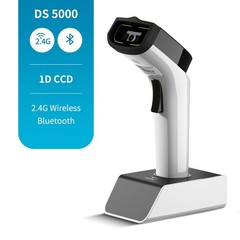 NETUM Fashionable Bluetooth Wireless 1D Barcode Scanner, Hands Free 1D, White