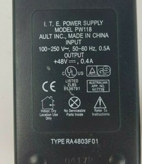 Ault Inc. I.T.E .PW118 External Power Supply Adapter PS 9V DC 2A