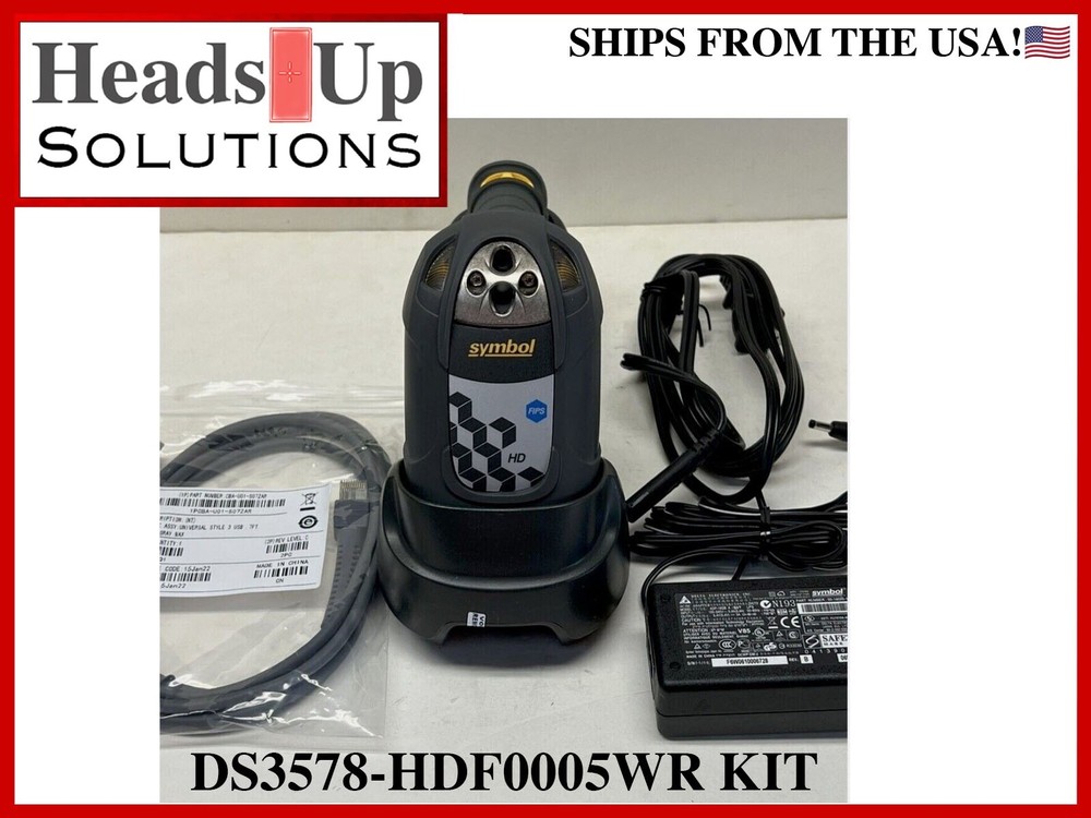Symbol DS3578-HDF0005WR KIT Barcode Scanner, STB3578 Refurbished SHIPS FROM USA!