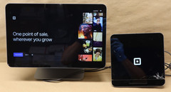 Square Register POS For Parts Repair Dual Screen Cracked AS-IS No Returns