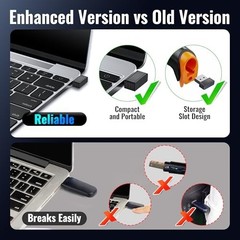 Wireless Barcode Scanner 1D Laser Cordless Handheld with USB Receiver 2.4Ghz