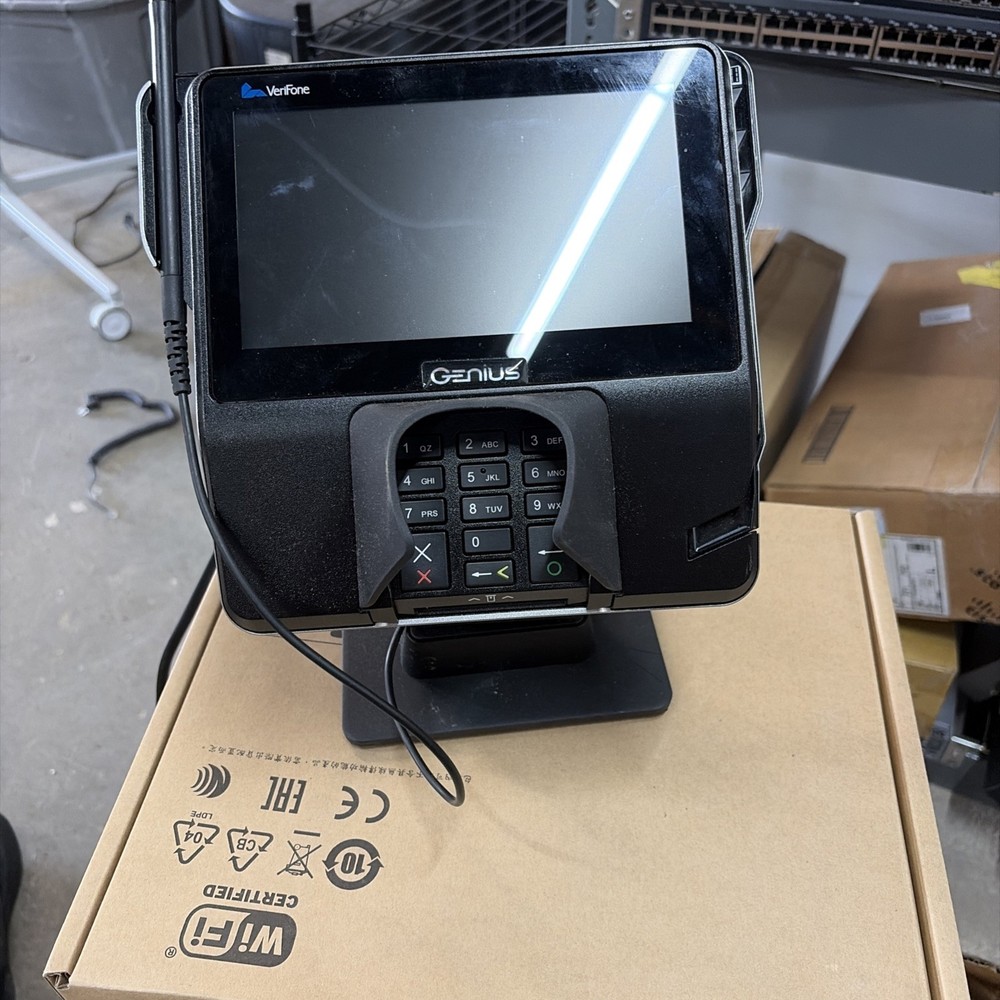 Genius by Cayan Verifone MX925 Credit Card Terminal With Stand