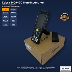 NEW Zebra MC9400 Non-Incendive Android 15 Barcode Scanner MC9401-0G1J6DNS-NA