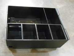 Flexi Cash Drawer/Box Insert Metal Black9&Prime;W x 7-1/8&Prime;D x 3&Prime;H (S-2)