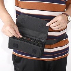 Euro Coin Holder Coin Dispenser Fanny Pack with Banknote Waiters Purse Coin S…