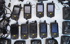 Lot of 9 Symbol Motorola MC7596-PZCSKQWA9WR Mobile Computer Scanner 2D/1D