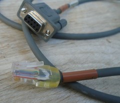 Lot of 5 SYMBOL 25-17817-20 DATA CABLE DB9 TO RJ59. FREE SHIPPING 5pk 5pcs