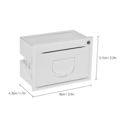 1-GOOJPRT QR204 58mm Mini Embedded Receipt Thermal Printer RS232 + USB Interface