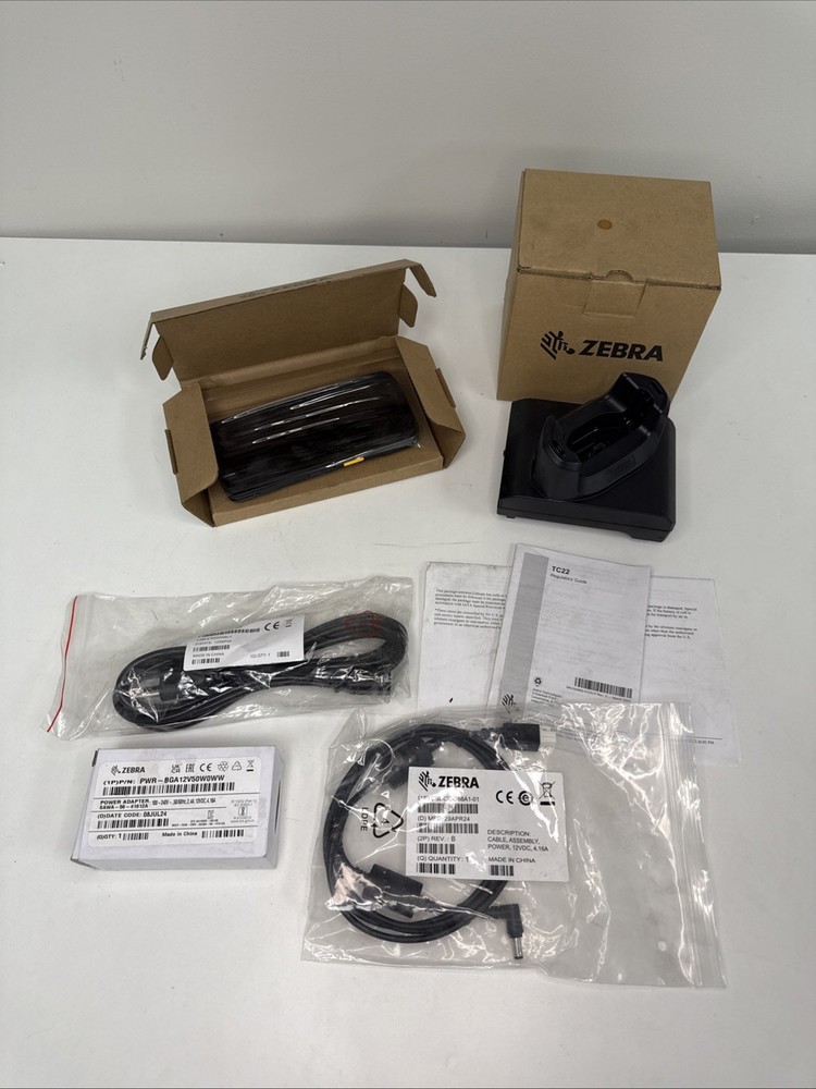 Zebra TC22 WLMT0 64GB POS Barcode Scanner with Accessories