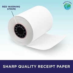 Thermal Receipt for Pax Terminal Printers by Planet | 24 Rolls | with A80 E60…