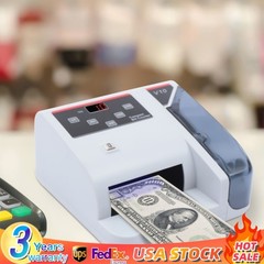 Portable Money Bill Counter Counting Machine with UV/MG/WM Counterfeit Detection