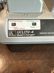 Zebra UCLI72-4 Quad Charger 4 Bay for QL220 QL230 QL320 RW220 RW420 No PS