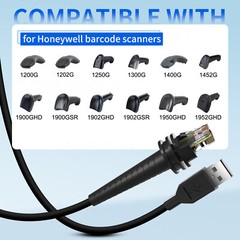 For Honeywell 1902G-SR 1470G 1472G 1952G-HD Barcode Scanner Cable 2M USB to RJ45
