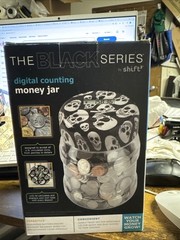 The Black Series Digital Counting Money Jar Bank Stylish!- US Coins~New In Box!