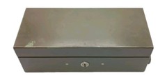 Vintage Art Steel Co. ASCO Metal Box without Key Green with Handle