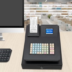 686A 48 Keys POS Cash Register Terminal Dual Display Thermal Printer