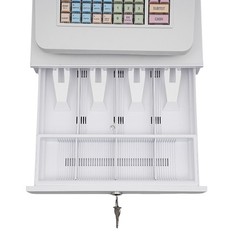 White 48-button Cash Register Cash Register Tabletop Commercial Cash Register
