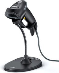 Compact 2D QR Code Scanner with Gooseneck Stand – Ideal for Supermarkets & POS