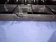 Cash Register Drawer Insert Tray, 5 Bill/5 Coin, Plastic, Black, Removable Coin