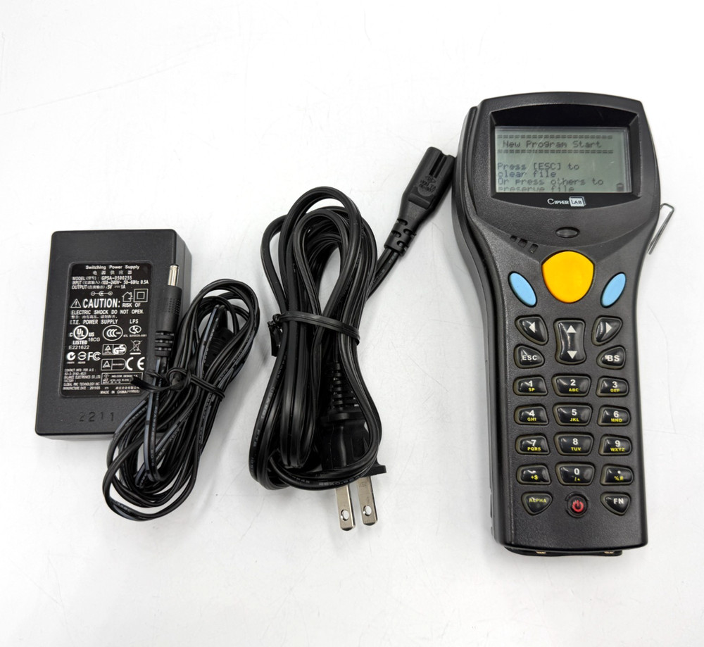 CipherLab 8320 Industrial Mobile Computer Scanner w/ Charger Adapter Cable