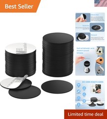 Versatile Waterproof NFC Coins – 100 Black 13.56MHz Adhesive Tags for Android