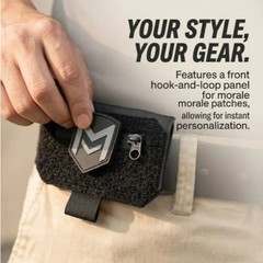 Slim Edc Belt Loop Wallet Secure Concealed Waist Bag Travel Passport, Cash & Cre