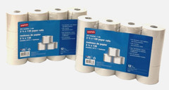 Staples Brand Recycled Register Calculator Paper Rolls 2 1/4&Prime;x 130&Prime; – 24 Rolls