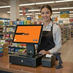 HiStone Terminal J6412 Fanless HK568 Maid Retail Bundle with Windows 11