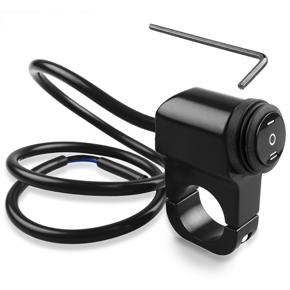 3-Speed Adjustment Motorcycle Headlight Switch 12v 7/8&Prime; 22-23mm Waterproof Mo…