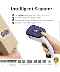 1D/2D Wireless Bluetooth Barcode Scanner: 3-in-1 Handheld, USB QR Code Reader