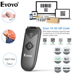 EYOYO 5PCS Mini Wireless 2D QR Code Barcode Scanner Bluetooth USB Reader for PC