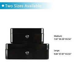 xydled Locking Steel Medium Cash Box with Removable Coin Tray and Key