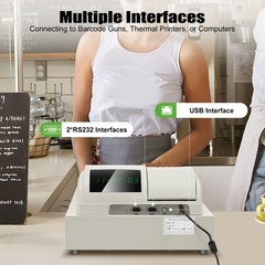 Electronic Pos Cash Register Cashier Machine With Drawer Financial Equipment