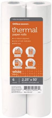 Office Depot® Brand Thermal Paper Rolls, 2 1/4&Prime; X 50&prime;, White, Pack of 6