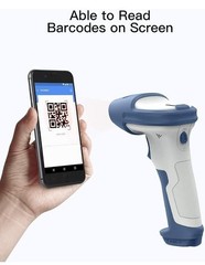 Inateck BCST-73 2D Barcode Scanner – Blue/White