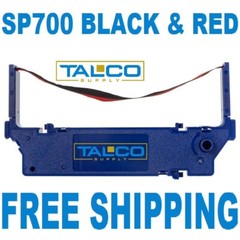 (6) STAR SP 700 BLACK & RED INK PRINTER RIBBONS ~FAST FREE SHIPPING~