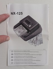 New BISOFICE Model NX-125 Mini UV Counterfeit Bill Detector Euro/USD/GBP, Box