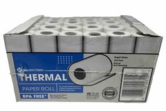 Pack Of 48 Thermal Receipt Paper Rolls, 2 1/4&Prime; X 50&prime;, 2.25”x 60” Member’s Mark