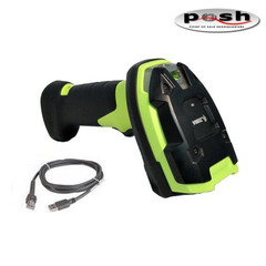 NEW Zebra DS3608-ER Rugged 2D Barcode Scanner USB Kit Green