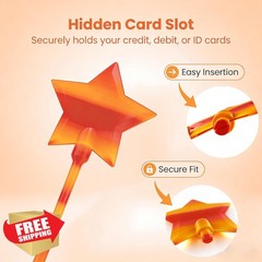CVYDJXVW Credit Card Wand Tap Pay Orange Pink