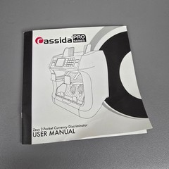 Cassida Pro Series Zeus 2-Pocket Currency Discriminator Bill Counter W/ Manual