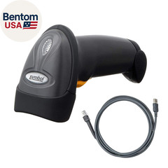 LS2208 General Purpose Handheld 1D Bi-Directional Laser Barcode Scanner, Black